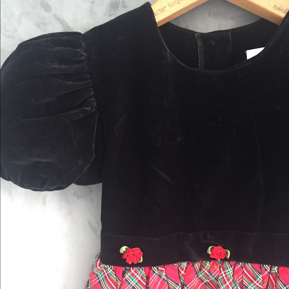 TartanPlaid Christmas Holiday velvet/taffeta Dress